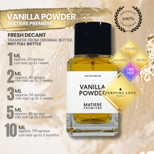Load image into Gallery viewer, VANILLA POWDER - MATIERE PREMIERE - EDP 100ml